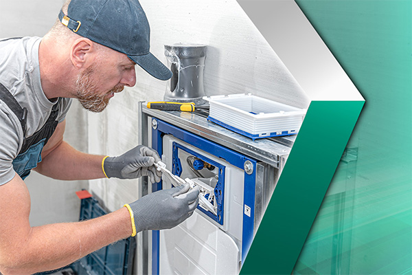 Wasser- und Sanitärtechnik Komponenten für WasseraufbereitungHalterungenRahmenAnschlusselemente